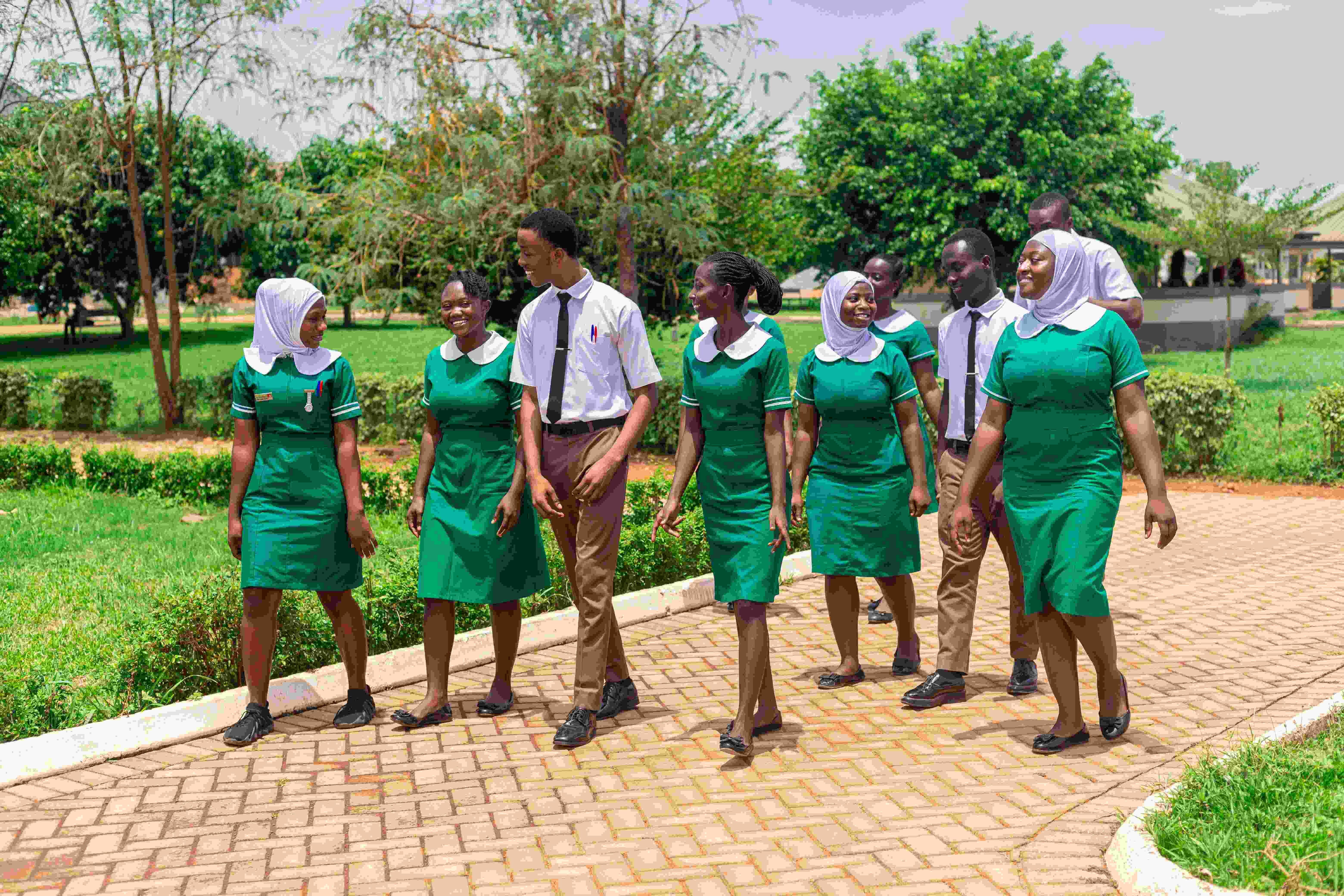 Students of CON Ntotroso having fun after their successful completion of their first clinical studies.